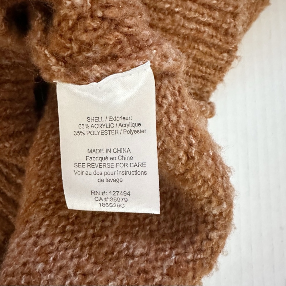 Heartloom Rust Hazel Pom Pom Bobble Mockneck Sweater Small - Picture 10 of 11